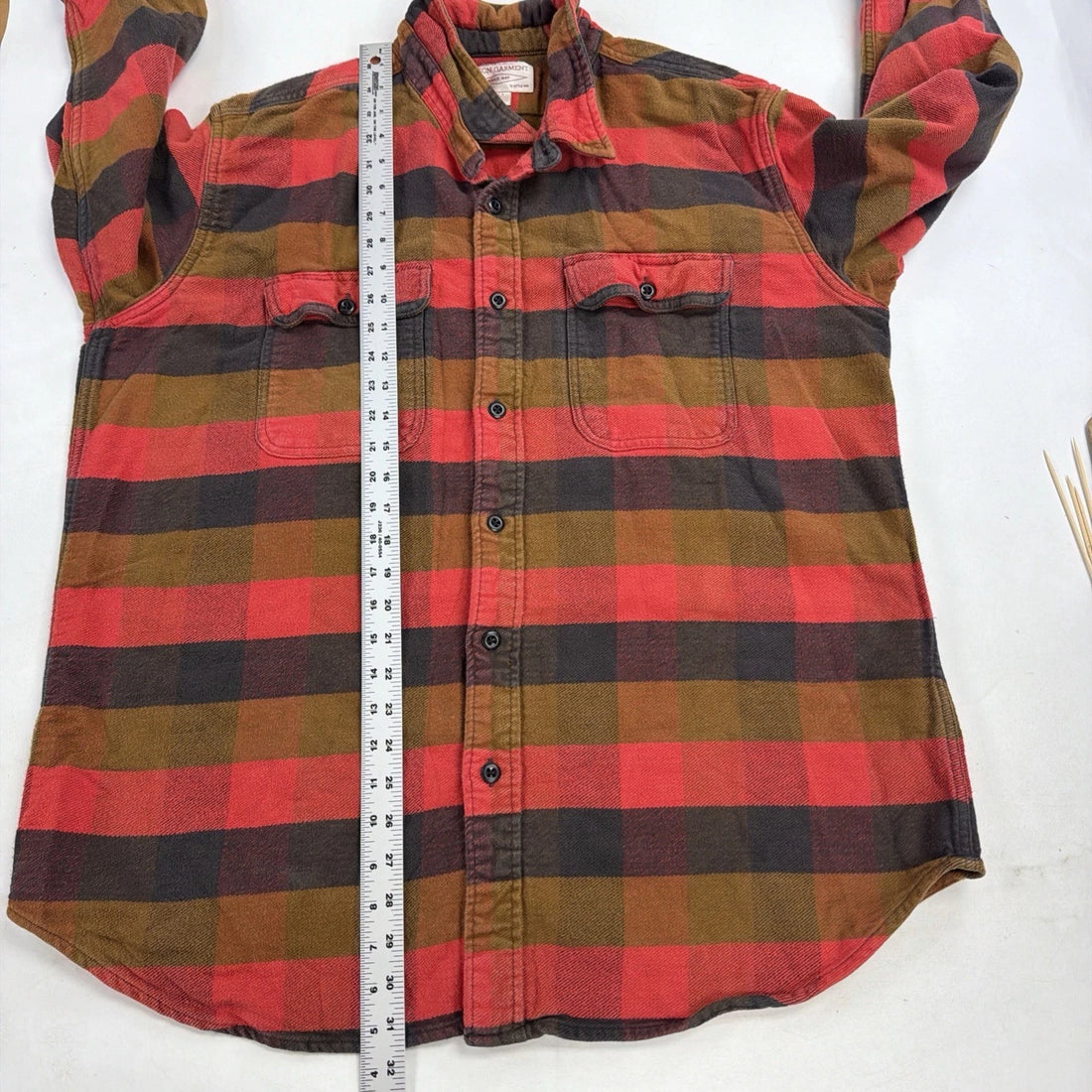 C.C. Filson Garment Button Up Shirt Size 2XL Plaid