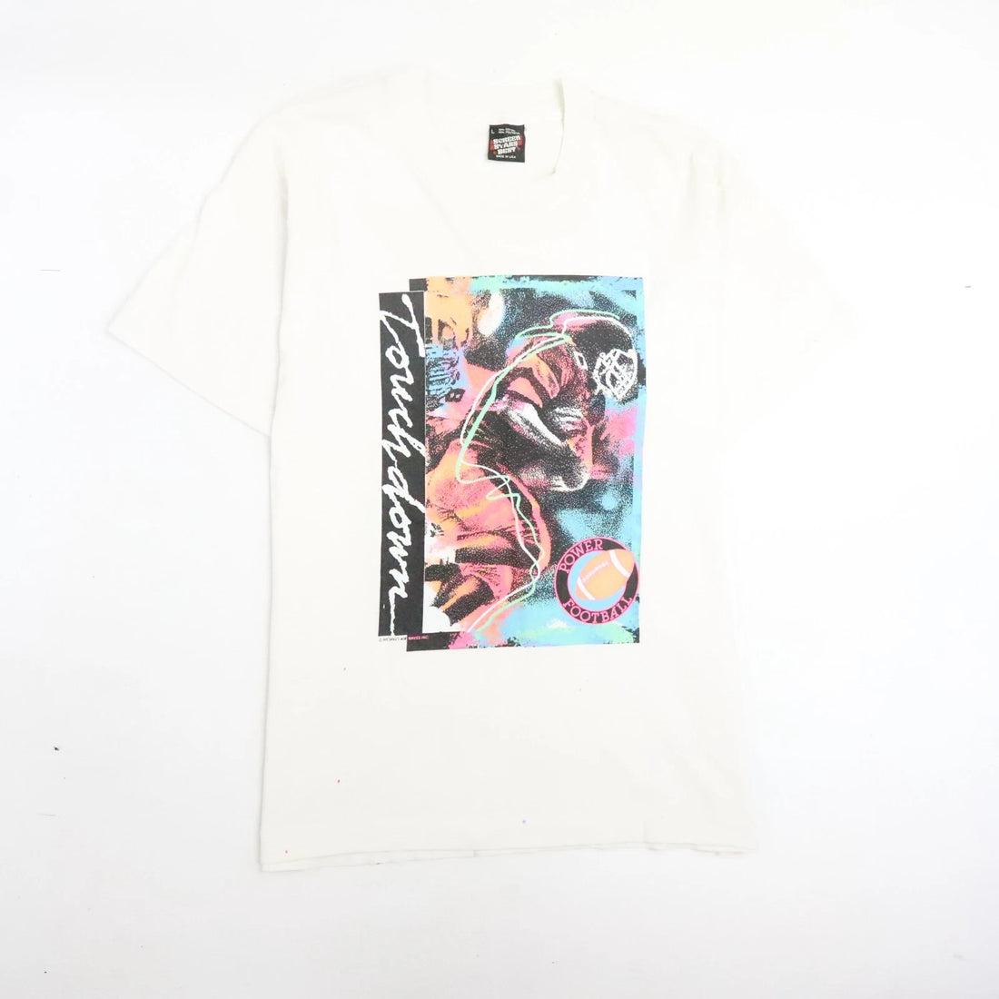 Vintage Touchdown Power Football T-Shirt Size Large