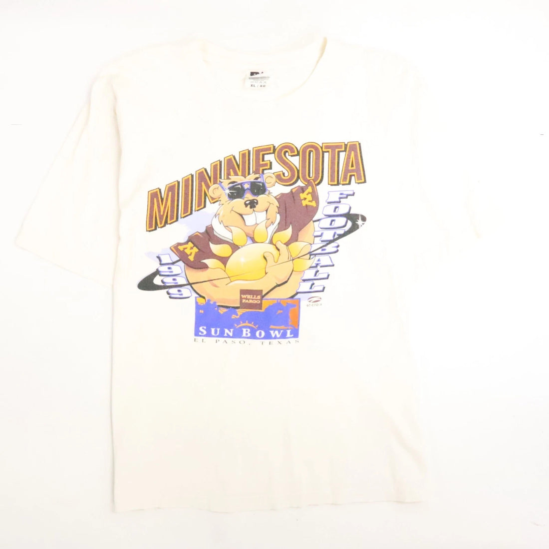Vintage Minnesota Golden Gophers Football Sun Bowl T-Shirt Size XL 1996 NCAA