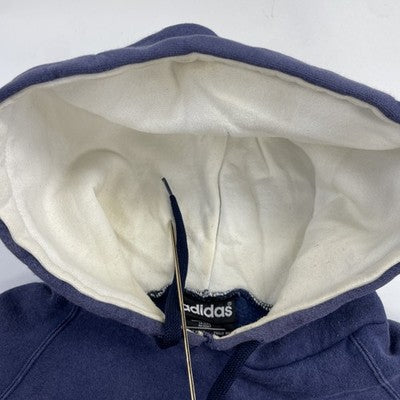 Vintage Adidas Sweatshirt Hoodie Size XL Blue Embroidered