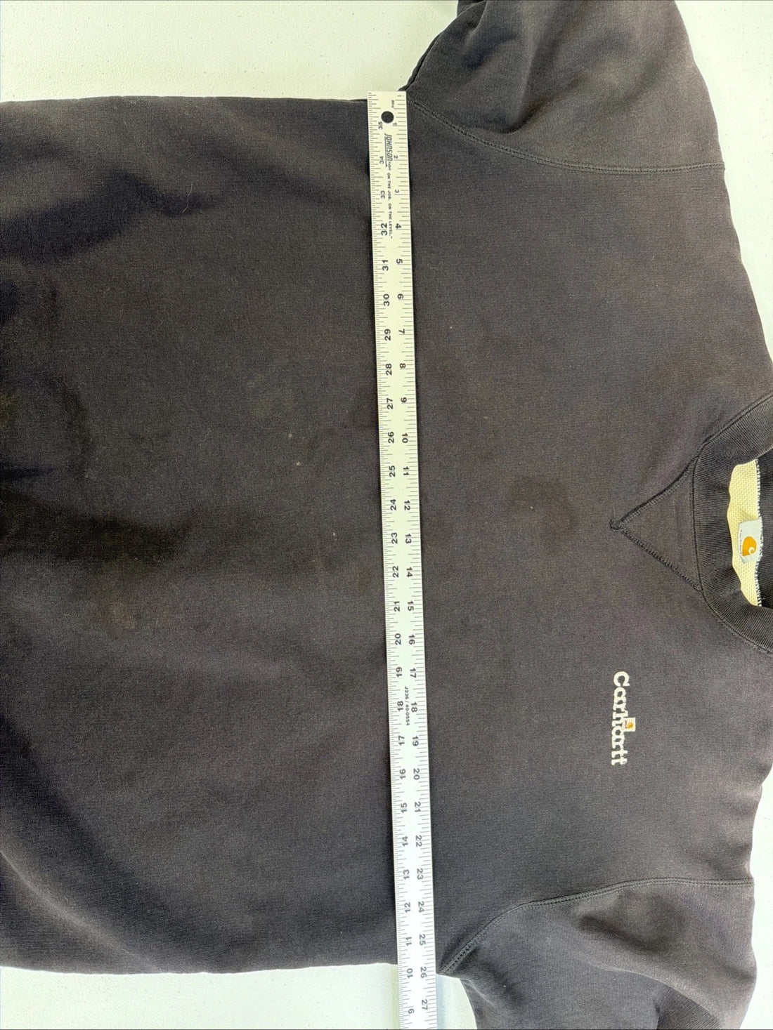 Vintage Carhartt Crewneck Sweatshirt Size XL Black Thermal Lined