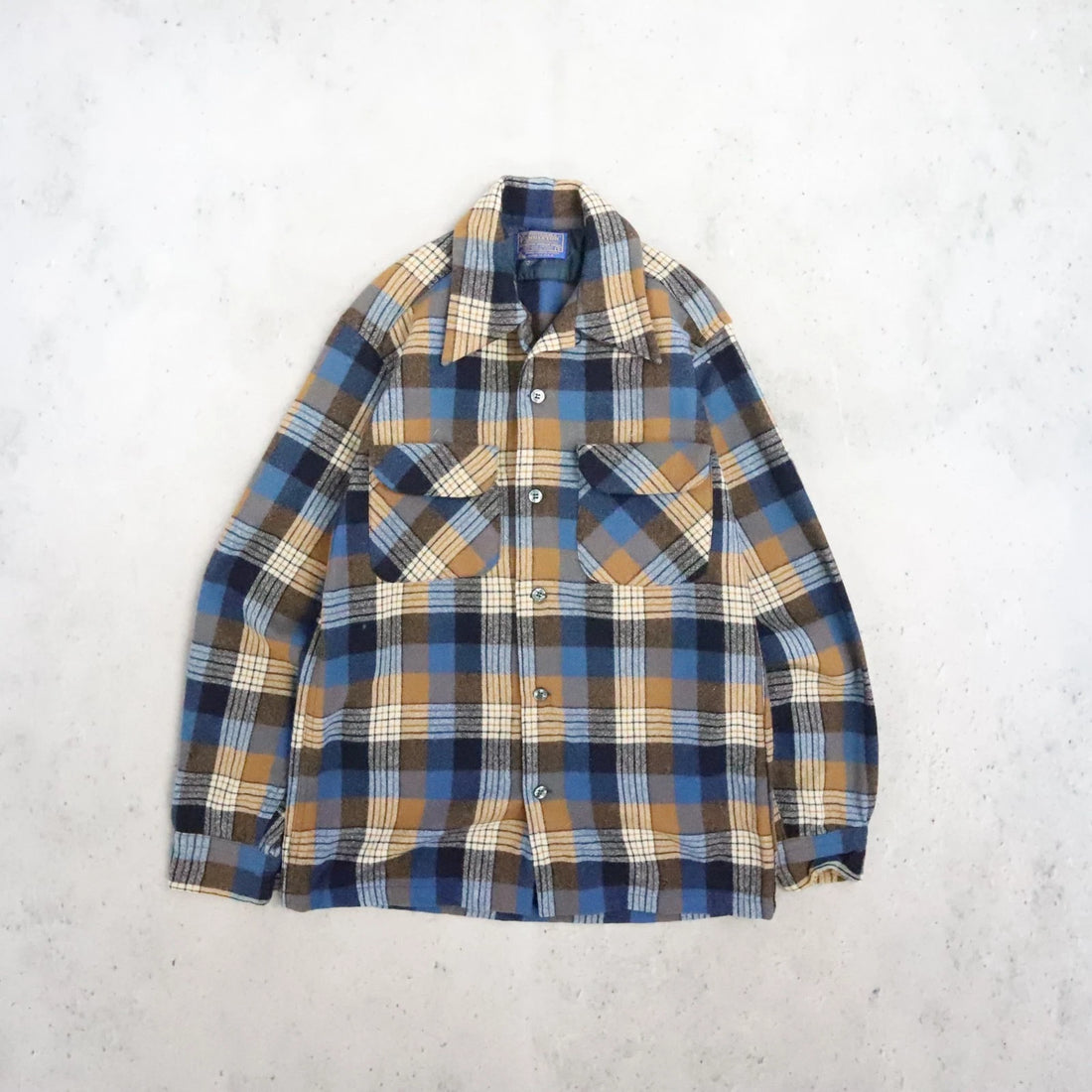Vintage Pendleton Wool Board Button Up Shirt Size Small