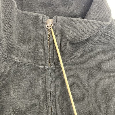 Vintage Polo Ralph Lauren Full Zip Cardigan Sweater Size Medium Black