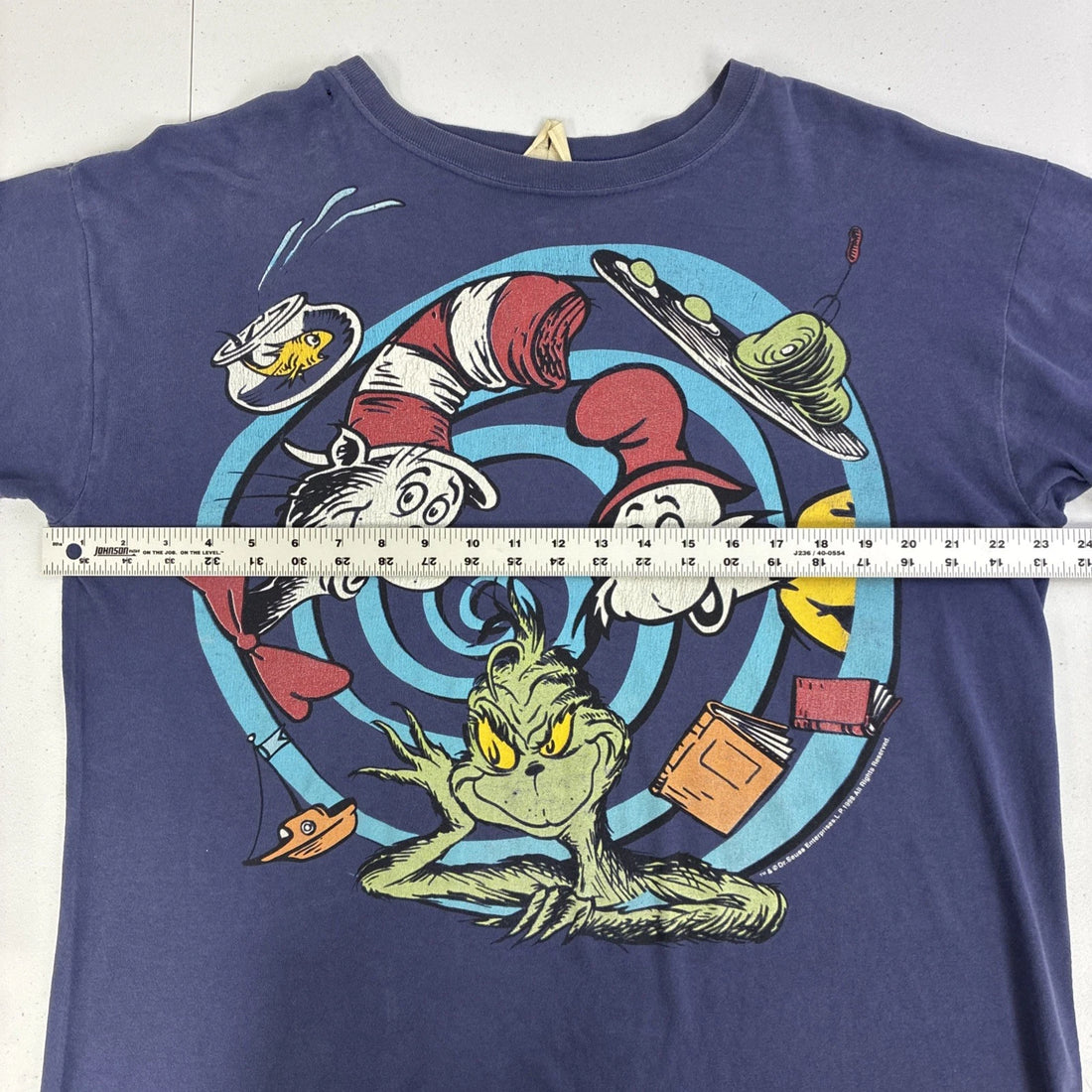 Vintage Dr. Seuss Cat In The Hat Grinch Sam I Am T-Shirt Size XL 90s