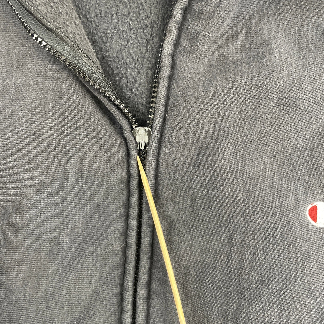 Vintage Champion Reverse Weave Full Zip Sweatshirt Hoodie Size 2XL Black 90s