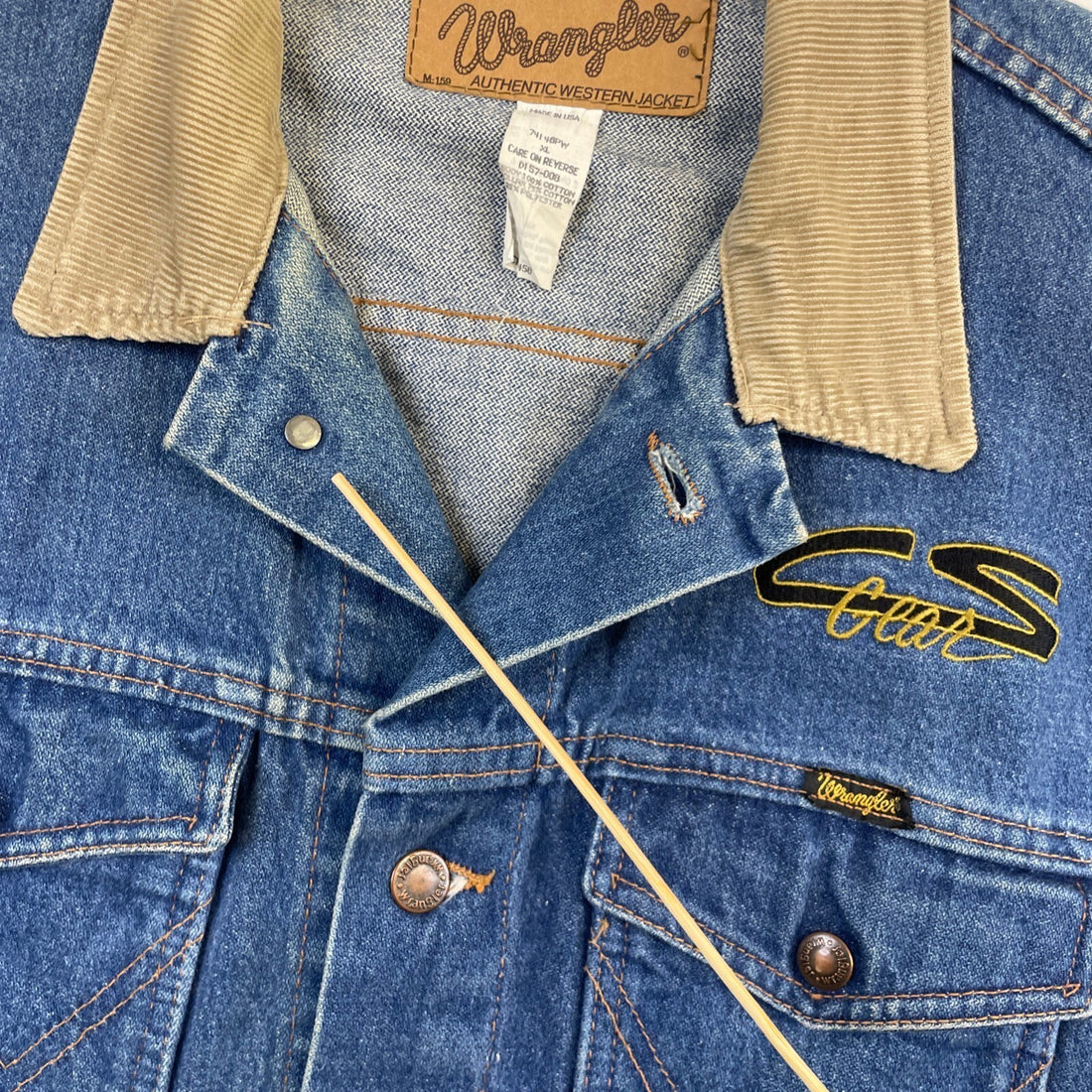Vintage Wrangler Western Denim Trucker Jacket Size XL