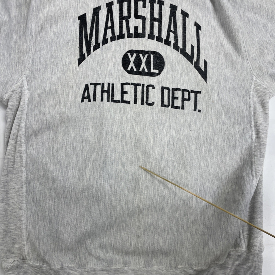 Vintage Marshall Champion Reverse Weave Sweatshirt Size 2XL Distressed 90s