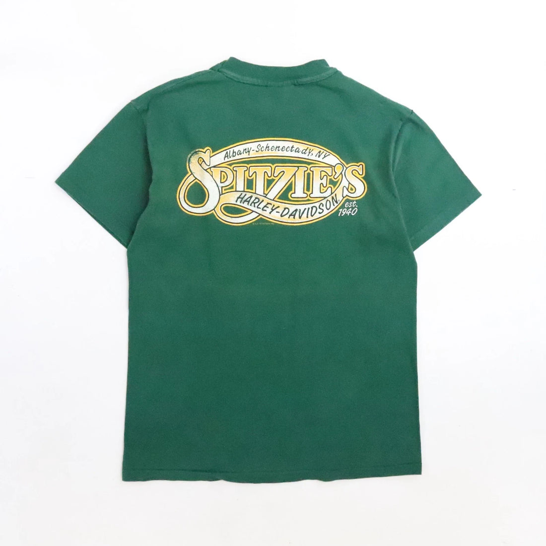 Vintage Harley Davidson Owners Group T-Shirt Size Medium Green
