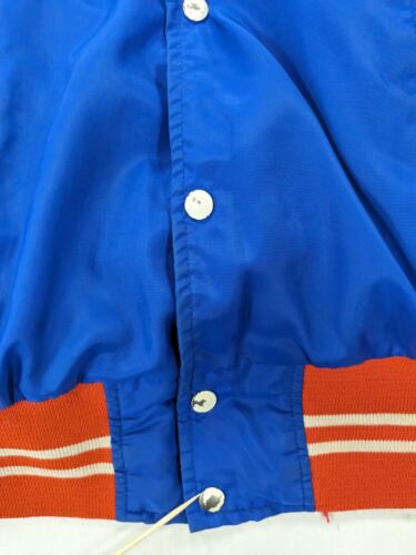 Vintage Bruce Inn Kincardine Varsity Bomber Jacket Size 44 Blue