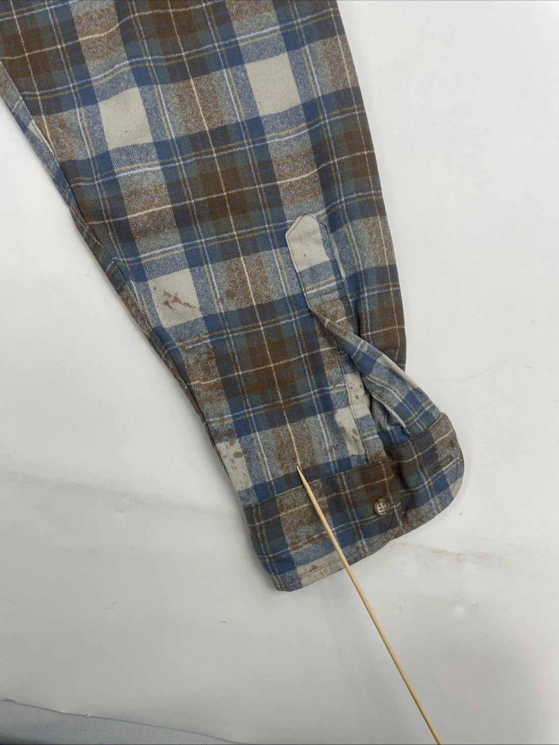 Pendleton Wool Fireside Button Up Shirt Size XL Long Plaid