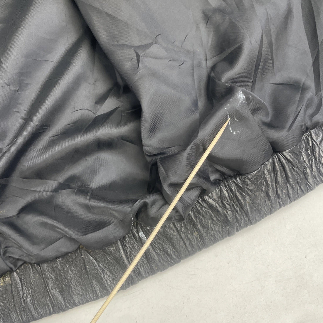 Vintage Eddie Bauer Leather Bomber Jacket Size XL Black