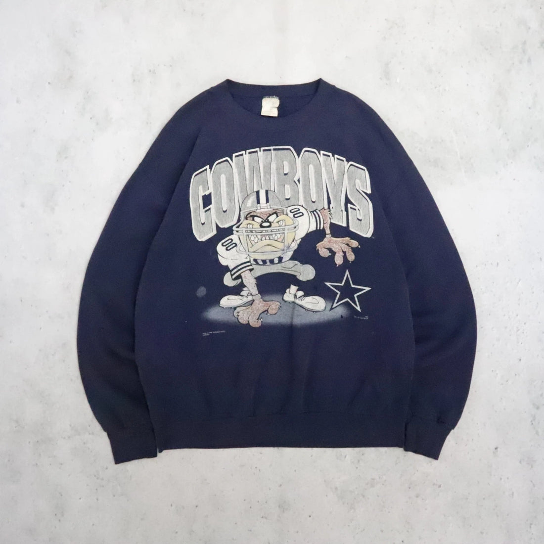 Vintage Dallas Cowboys Taz Sweatshirt Crewneck Size XL 90s NFL