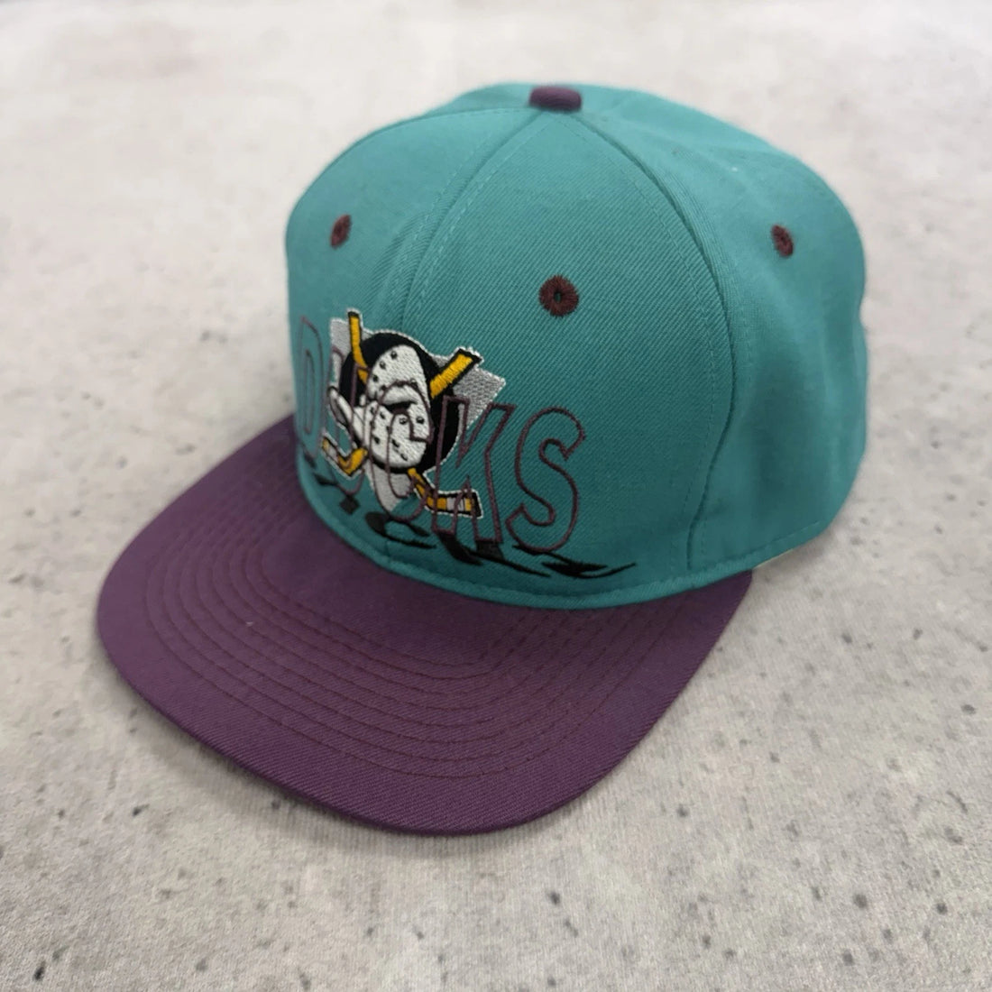 Vintage Mighty Ducks #1 Apparel Snapback Hat Cap OSFA NHL