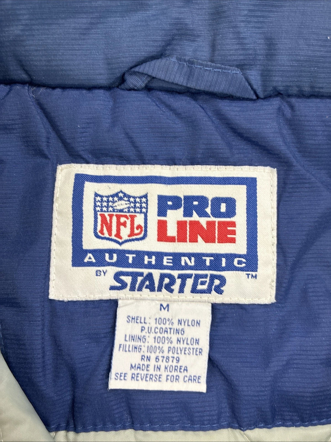 Vintage Dallas Cowboys Starter Puffer Jacket Size Medium NFL