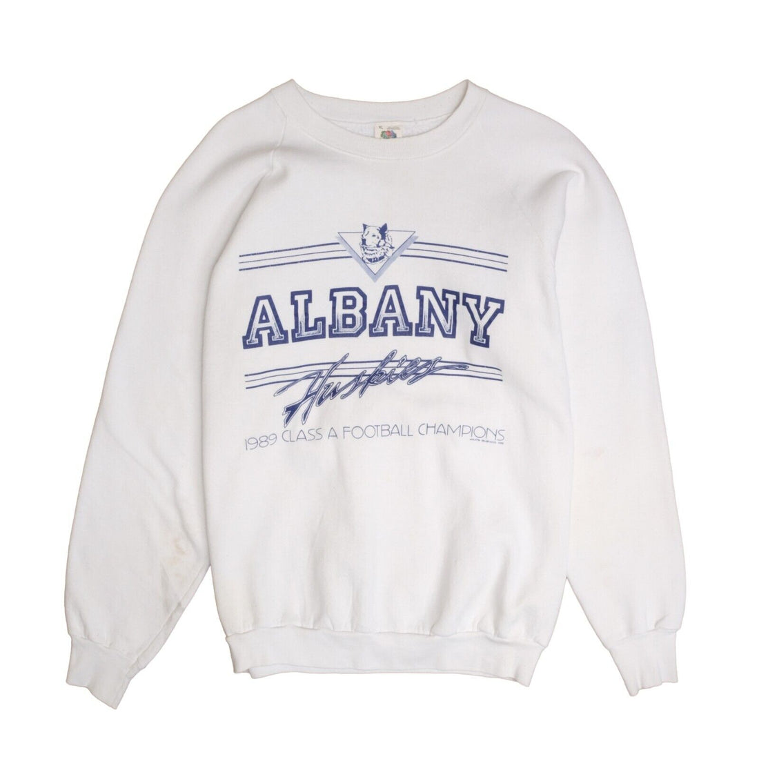 Vintage Albany Huskies Football Champions Sweatshirt Crewneck Size XL 1989 80s