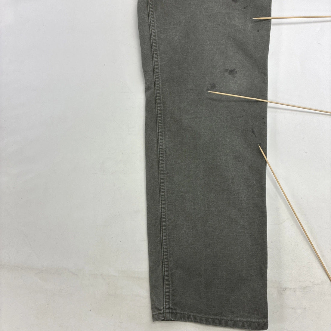 Carhartt Canvas Carpenter Work Pants Size 33 X 34 Green