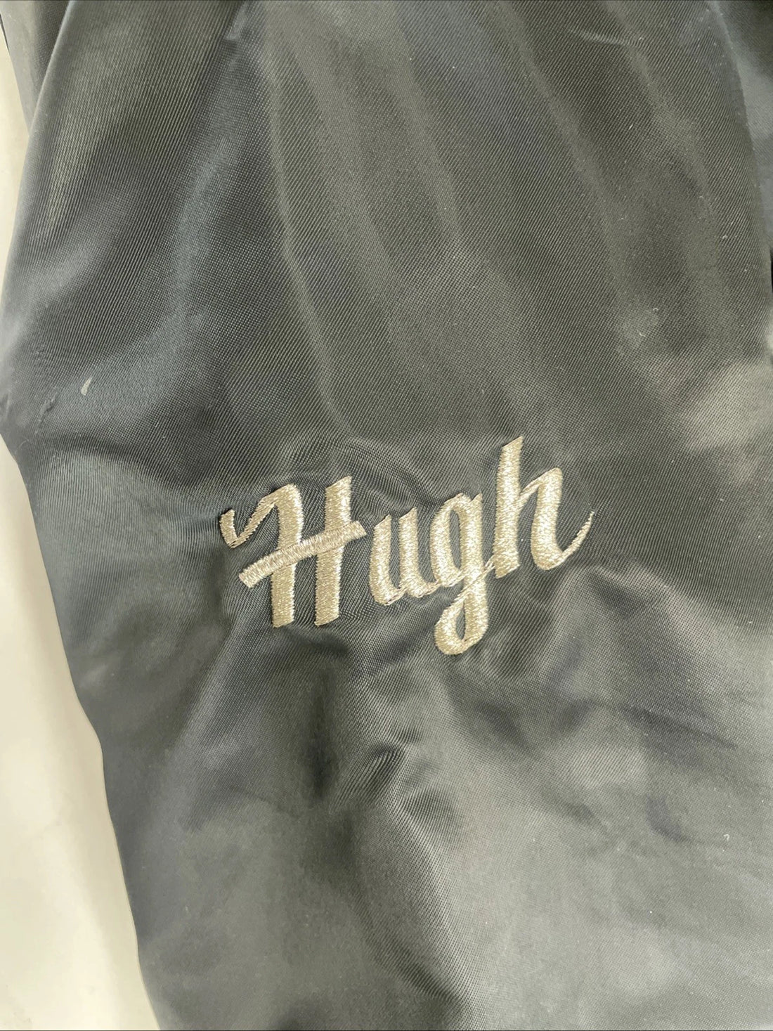 Vintage 1966 Imperial Satin Bomber Jacket Size Medium Auto