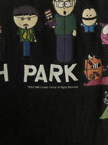 Vintage South Park Comedy Central T-Shirt Size Large Cartoon TV 1998 90s