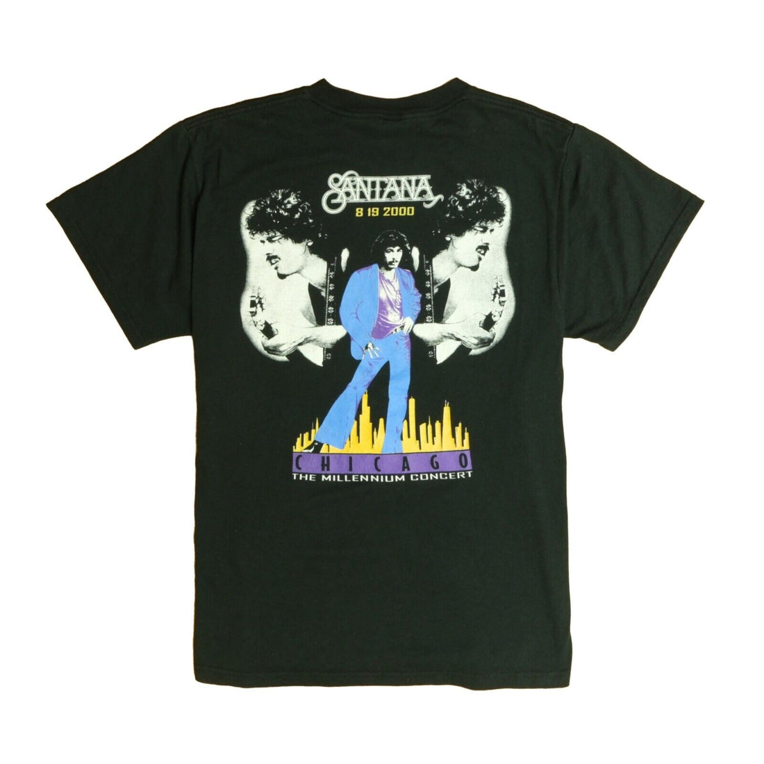 Vintage Carlos Santana The Millenium Concert T-Shirt Size Large Music 2000