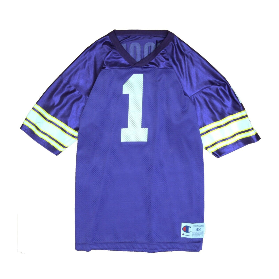 Vintage Minnesota Vikings Warren Moon Champion Football Jersey Size 48 90s NFL