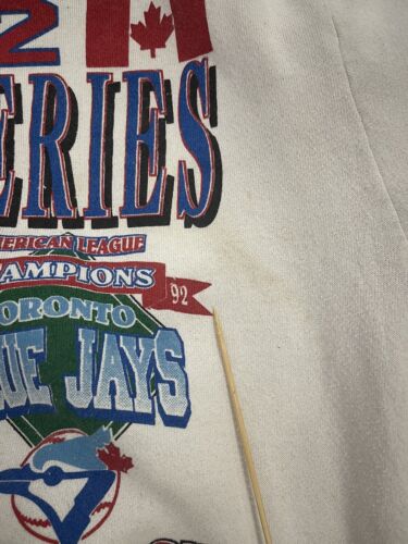 Vintage Blue Jays Braves World Series Champs Sweatshirt Size Large 1992 90s MLB