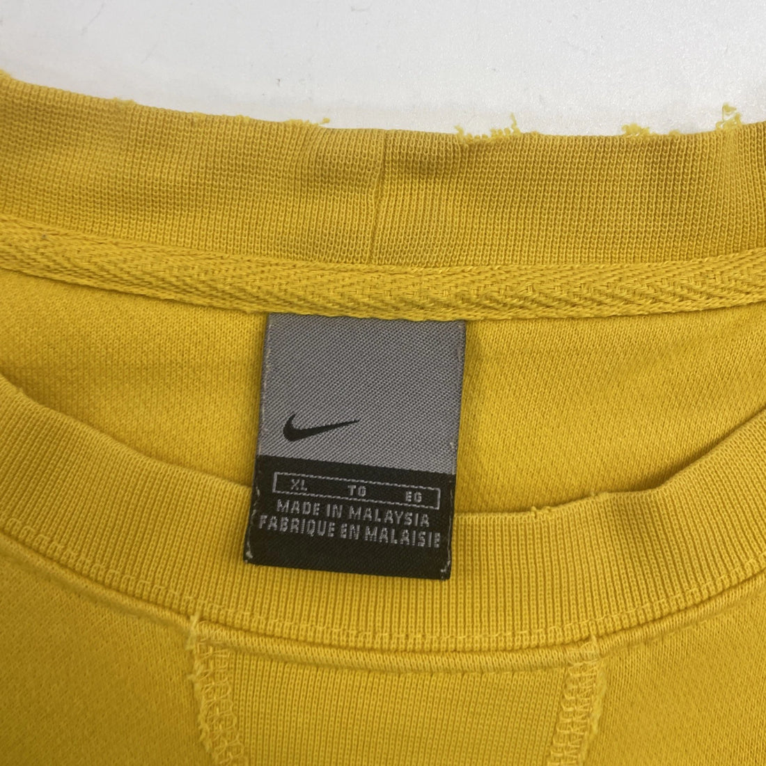 Vintage Nike Spell Out Crewneck Sweatshirt Size XL Yellow