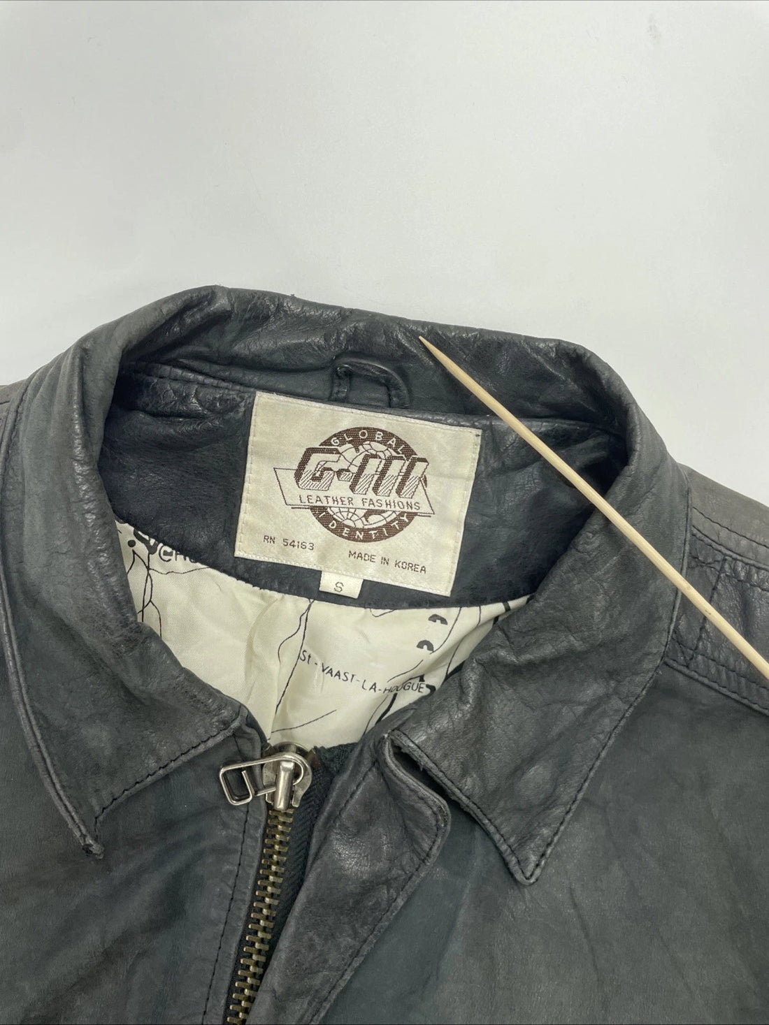 Vintage G-III Leather Bomber Jacket Size Small
