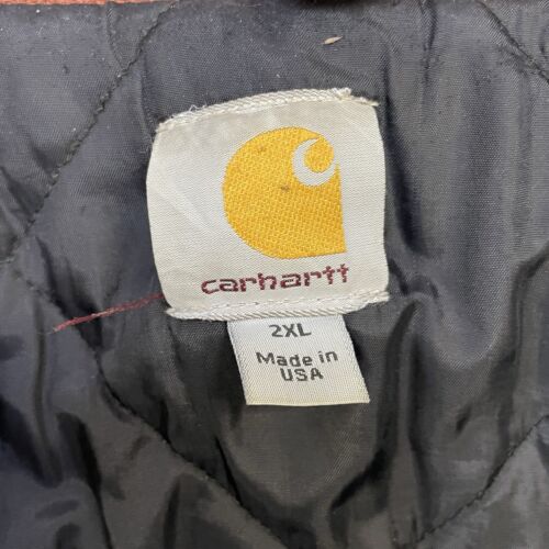 Carhartt Canvas Arctic Work Jacket Size 2XL Insulated C003 BRN