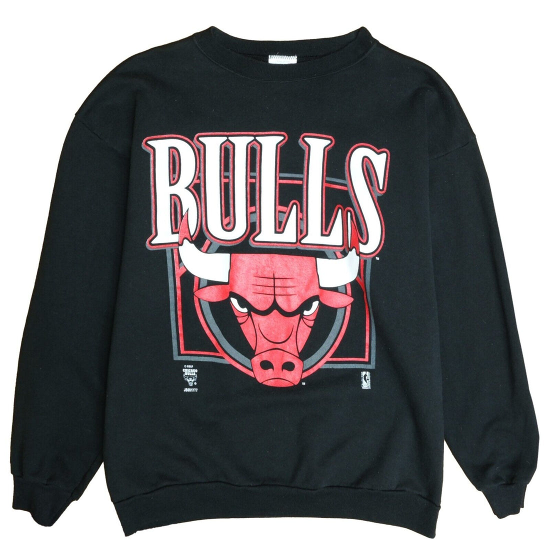 Vintage Chicago Bulls Sweatshirt Crewneck Size 2XL Black 90s NBA