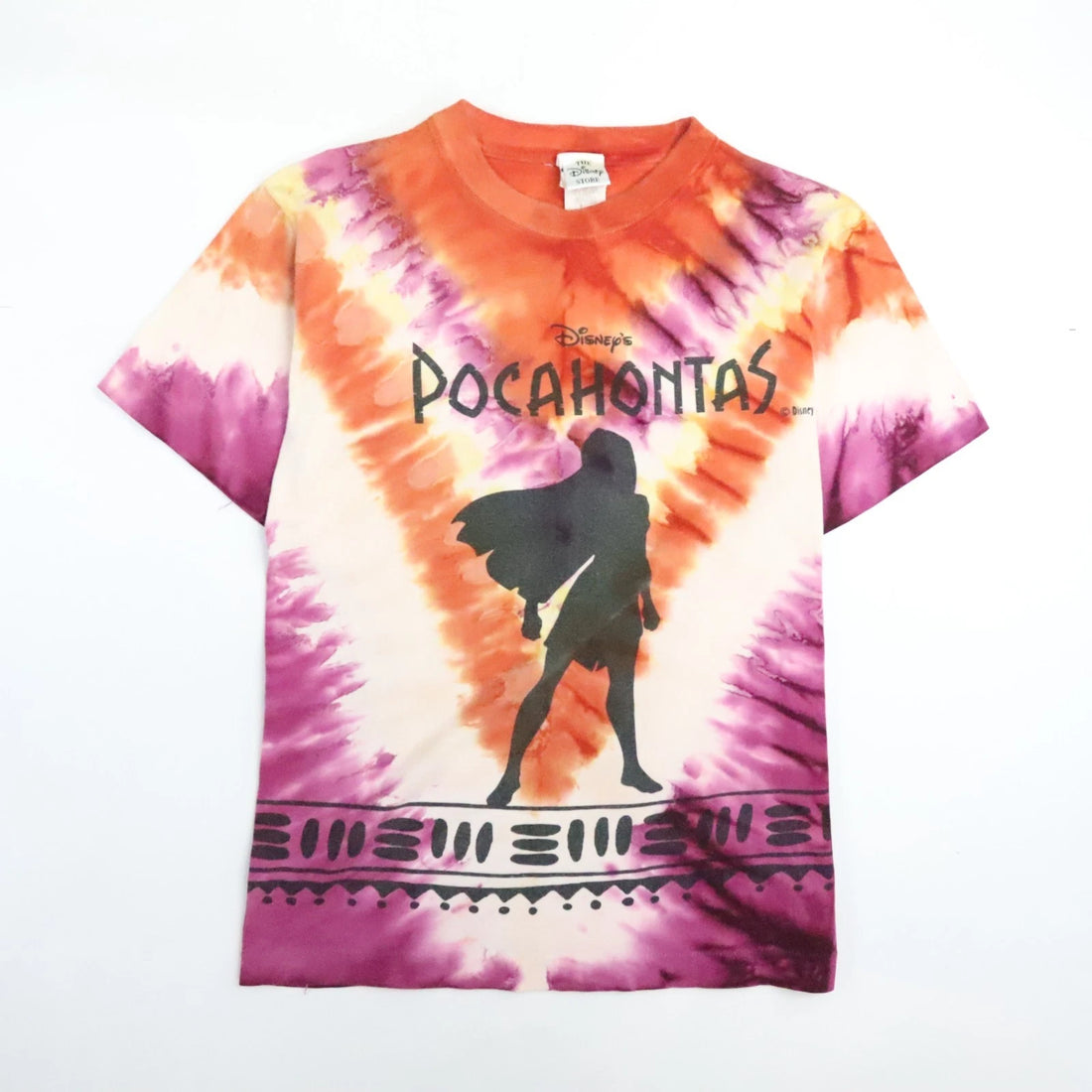 Vintage Pocahontas Disney Tie Dye T-Shirt Size Small 90s