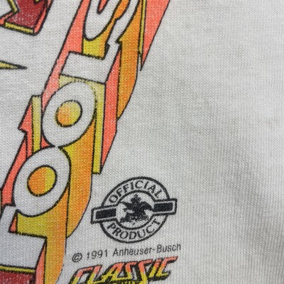 Vintage Kenny Bernstein's Budweiser King Racing T-Shirt Size Large 1991 90s
