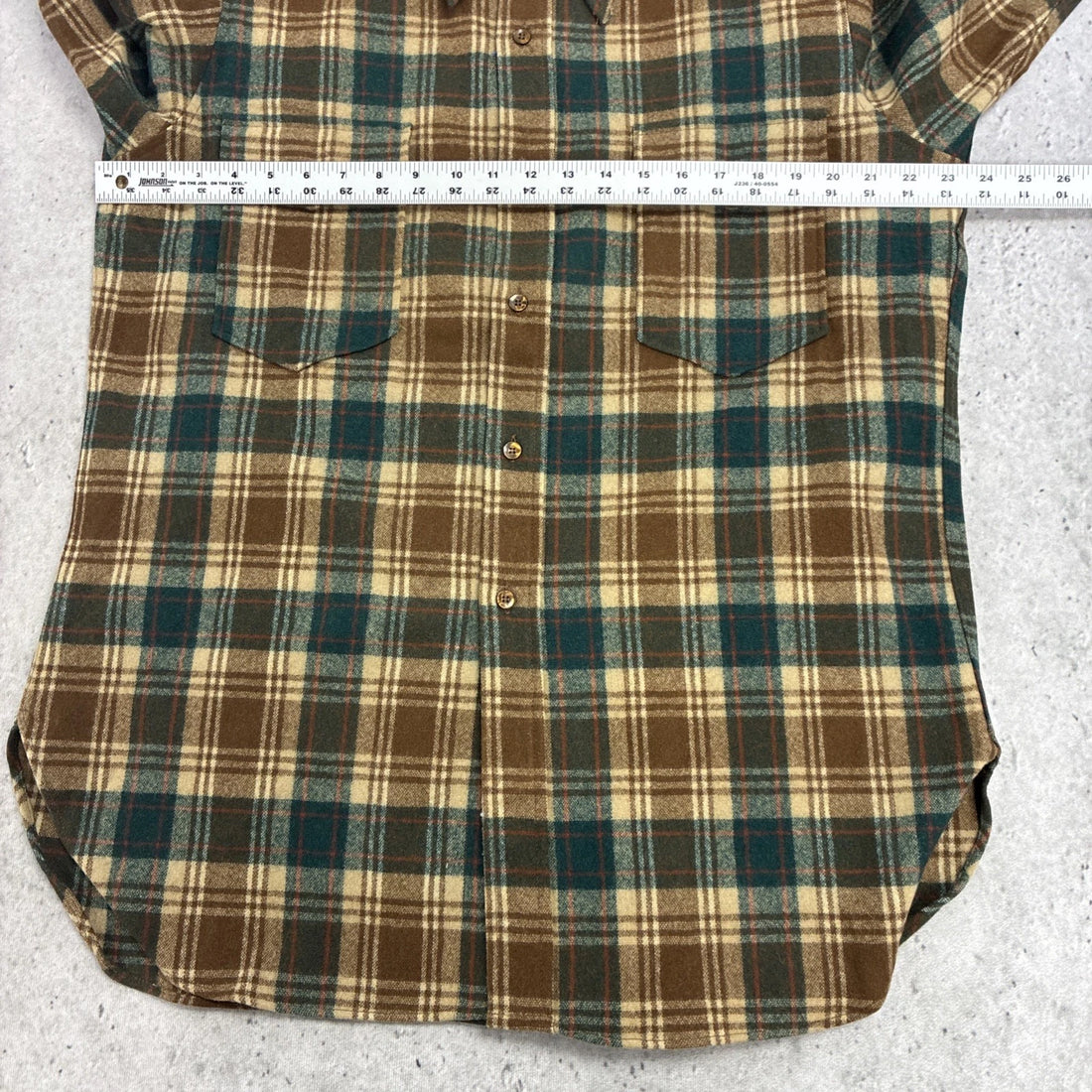 Vintage Pendleton Wool Field Button Up Shirt Size 17