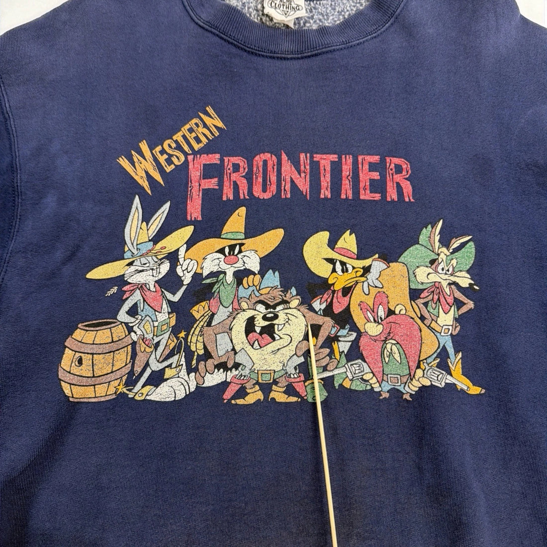 Vintage Acme Looney Tunes Western Frontier Crewneck Sweatshirt Size Medium 90s