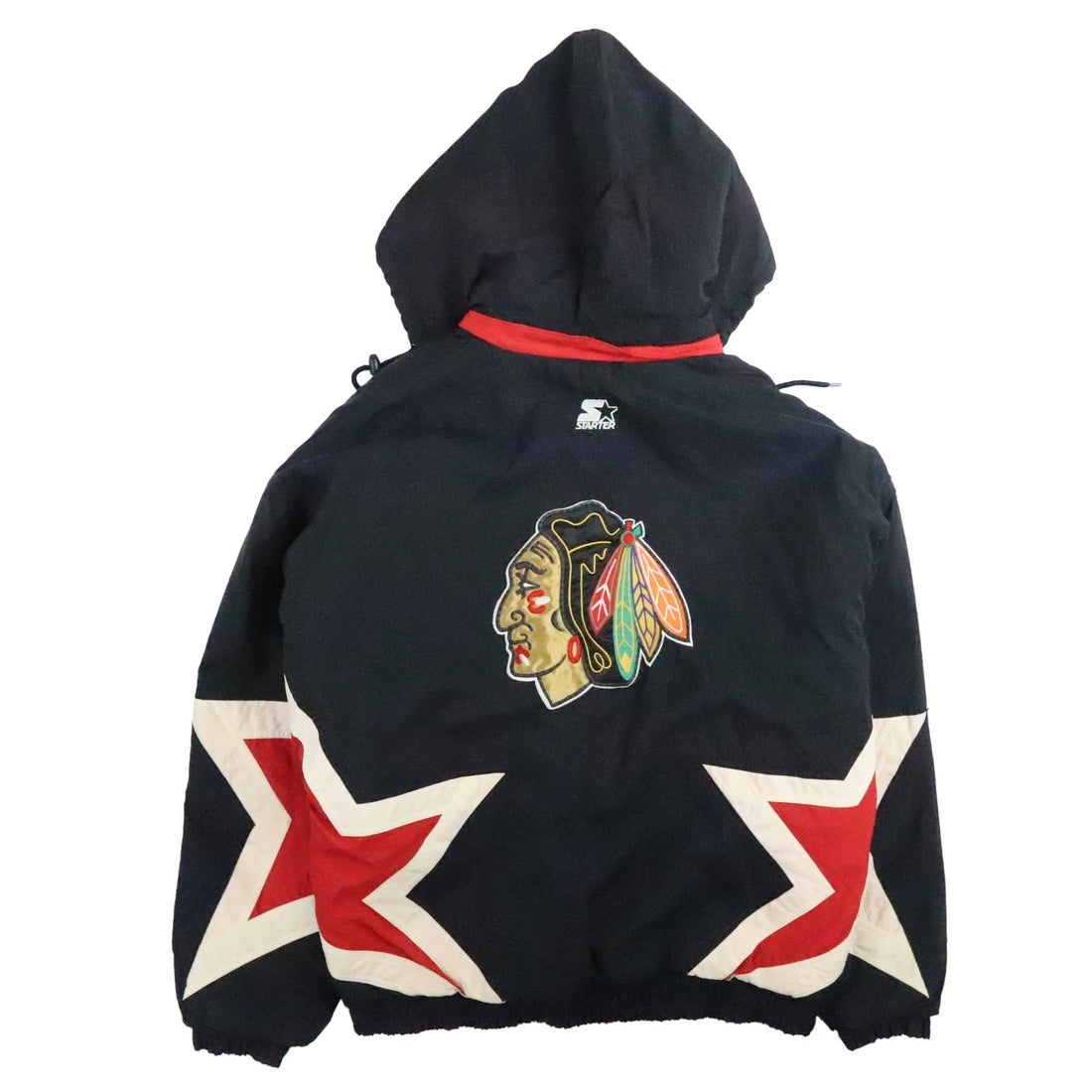 Vintage Chicago Blackhawks Starter Puffer Jacket Size Large 90s NHL