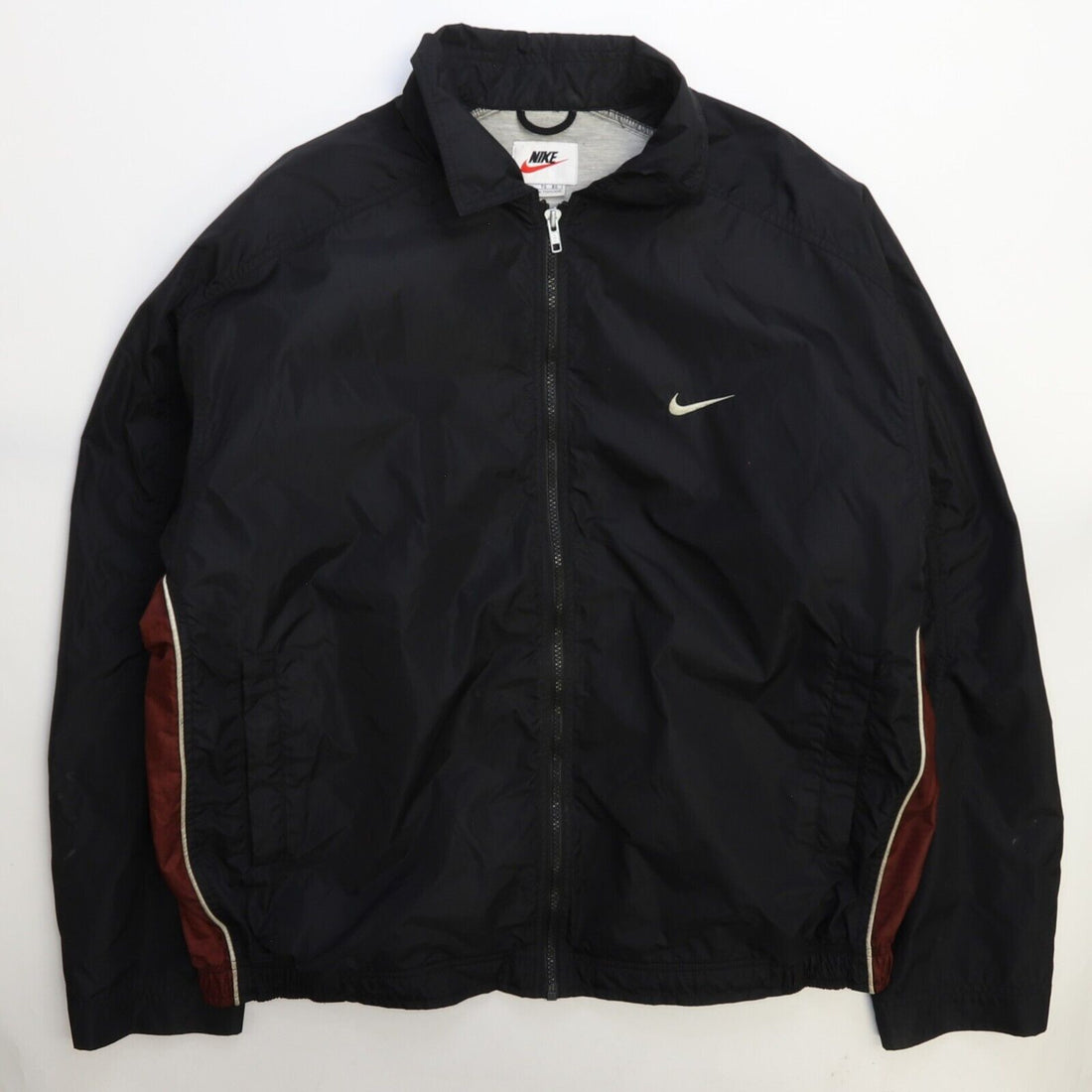 Vintage Nike Windbreaker Light Jacket Size XL Black