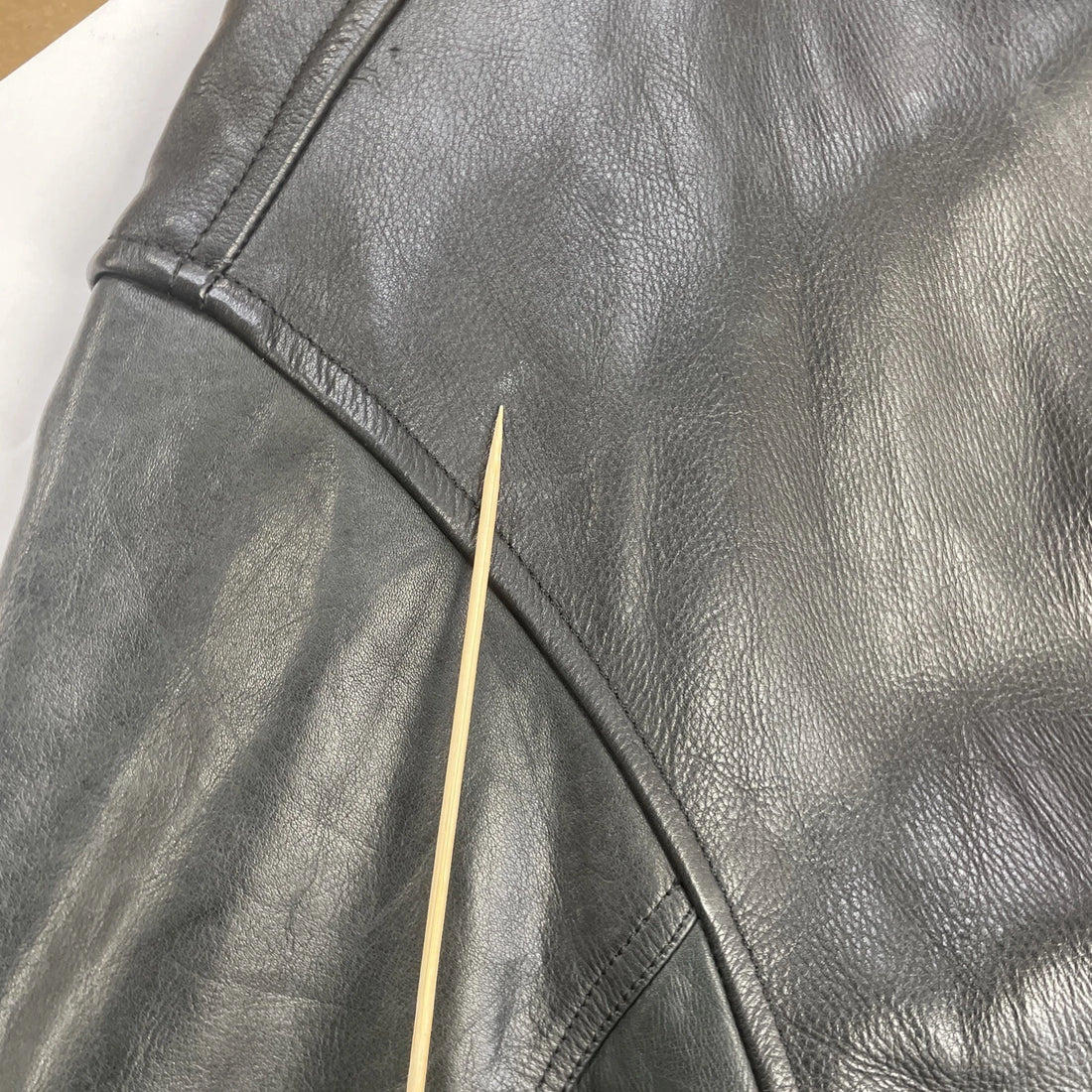 Vintage Asham Curling Leather Varsity Bomber Jacket Size XL