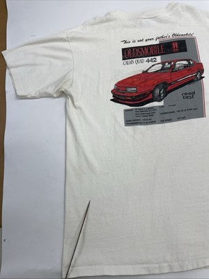 Vintage Oldsmobile T-Shirt Size XL Cars Auto Double Sided 90s