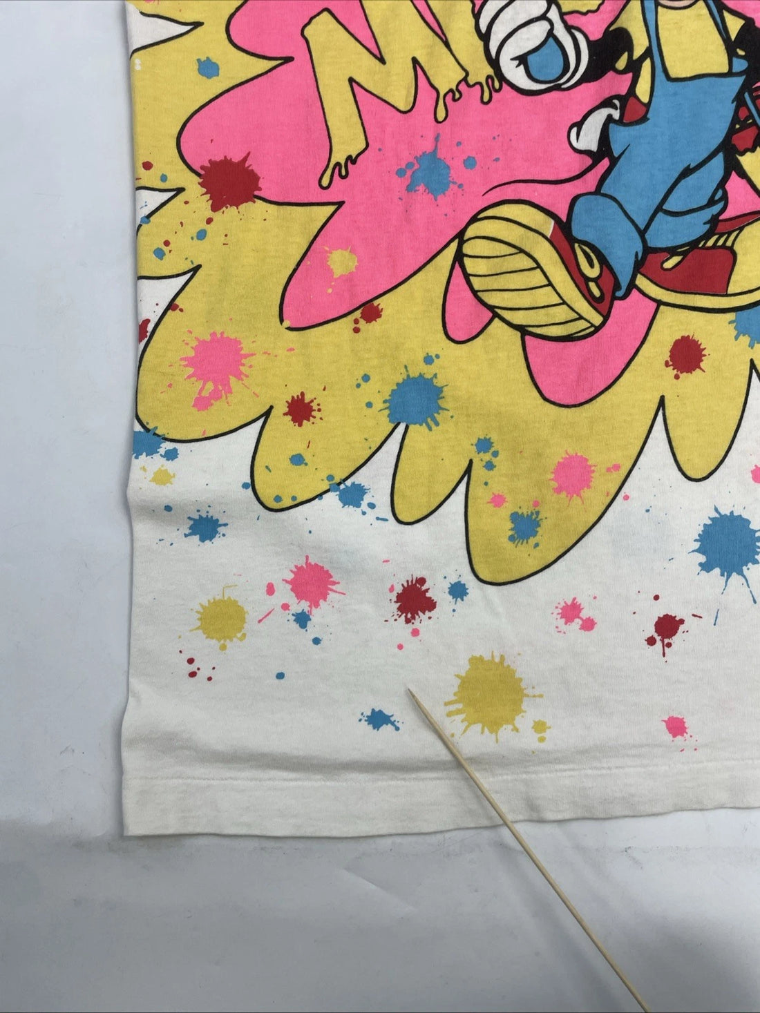 Vintage Mickey Mouse Paint Disney T-Shirt One Size Fits All Over Print