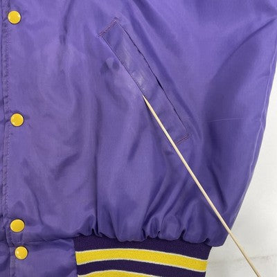 Vintage Minnesota Vikings Satin Bomber Jacket Size XL NFL