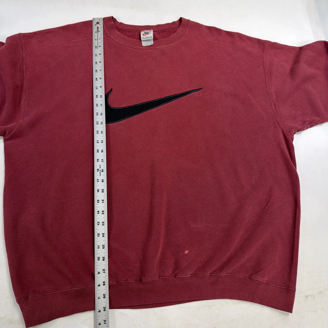 Vintage Nike Crewneck Sweatshirt Size 2XL Red Big Swoosh 90s
