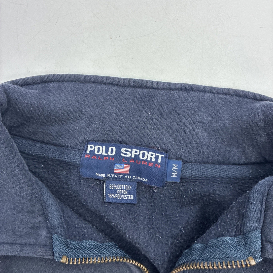 Vintage Polo Sport Ralph Lauren 1/4 Zip Sweater Size Medium
