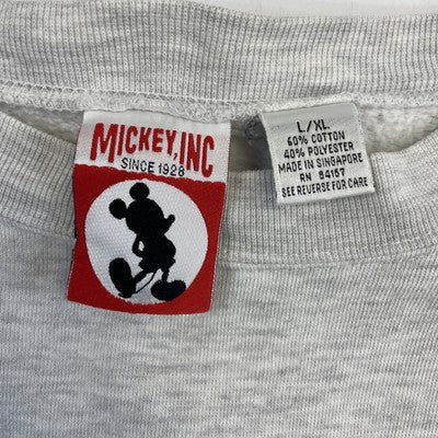 Vintage Mickey Mouse Disney Crewneck Sweatshirt Size Large/XL Embroidered 90s