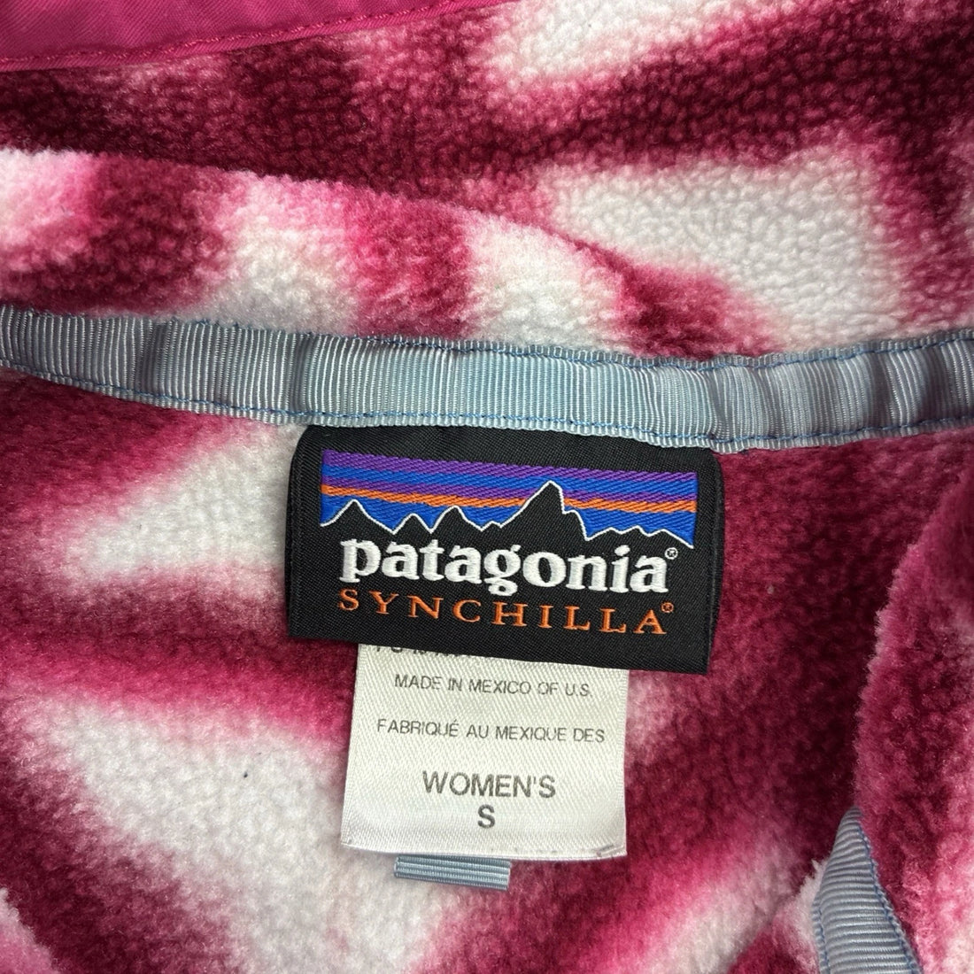 Patagonia Diamond Dancer Synchilla Snap T Fleece Jacket Womens Size Small