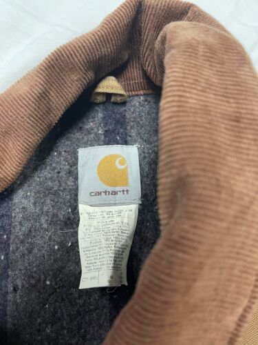 Vintage Carhartt Canvas Duck Work Chore Jacket Coat Size 50 Tall