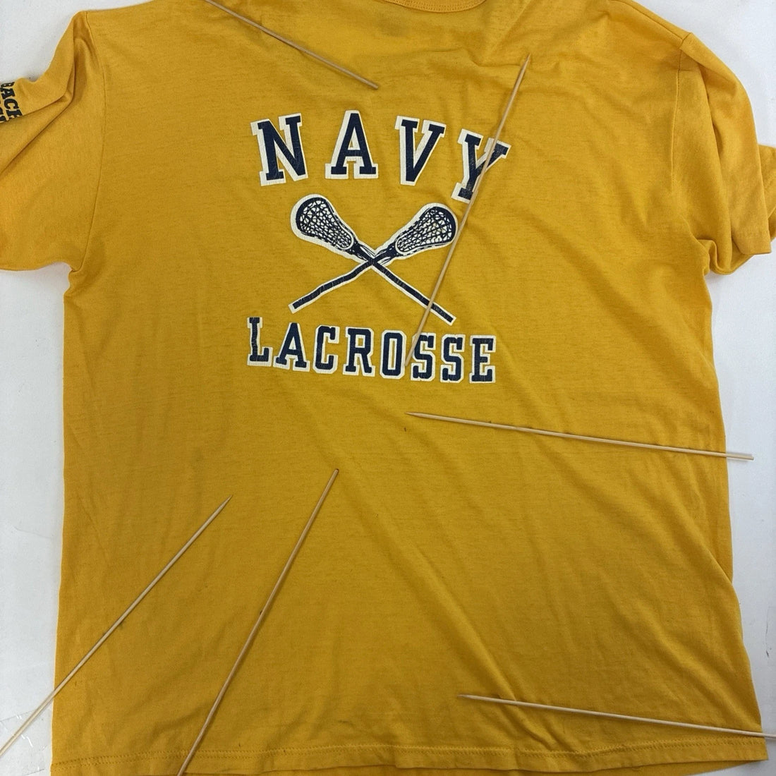 Vintage US Navy Lacrosse Russell Athletic T-Shirt Size XL 80s 90s