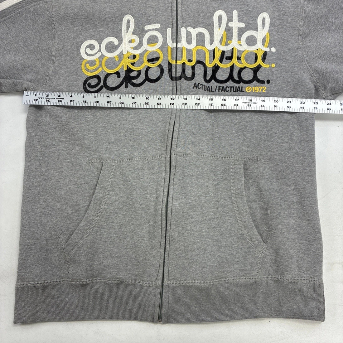 Vintage Ecko Unltd Zip Sweatshirt Hoodie Size Large Y2K