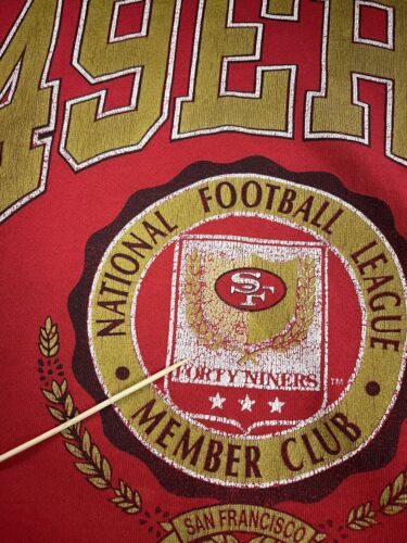 Vintage San Francisco 49ers Crest Nutmeg Sweatshirt Crewneck Size XL 90s NFL