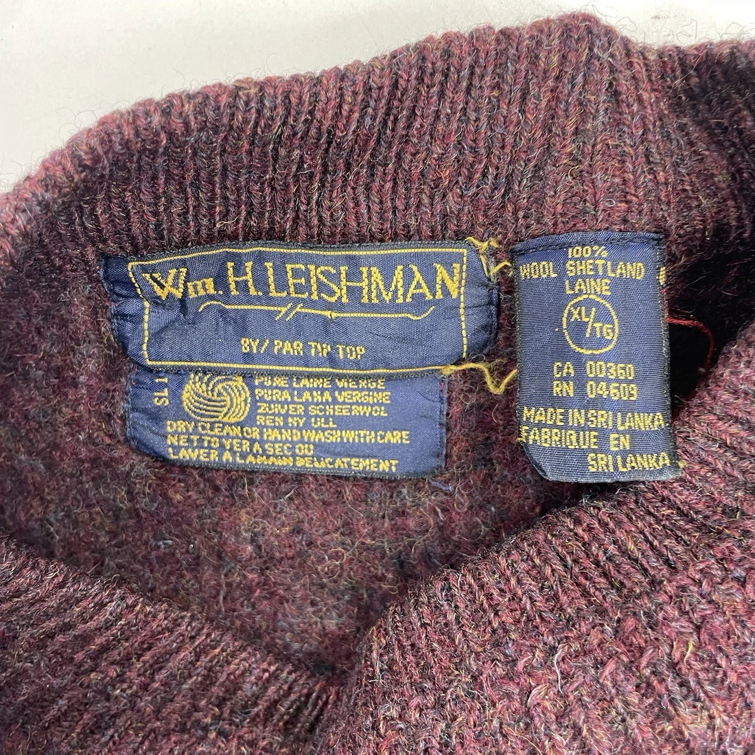 Vintage H. Leishman Wool Crewneck Sweater Size XL