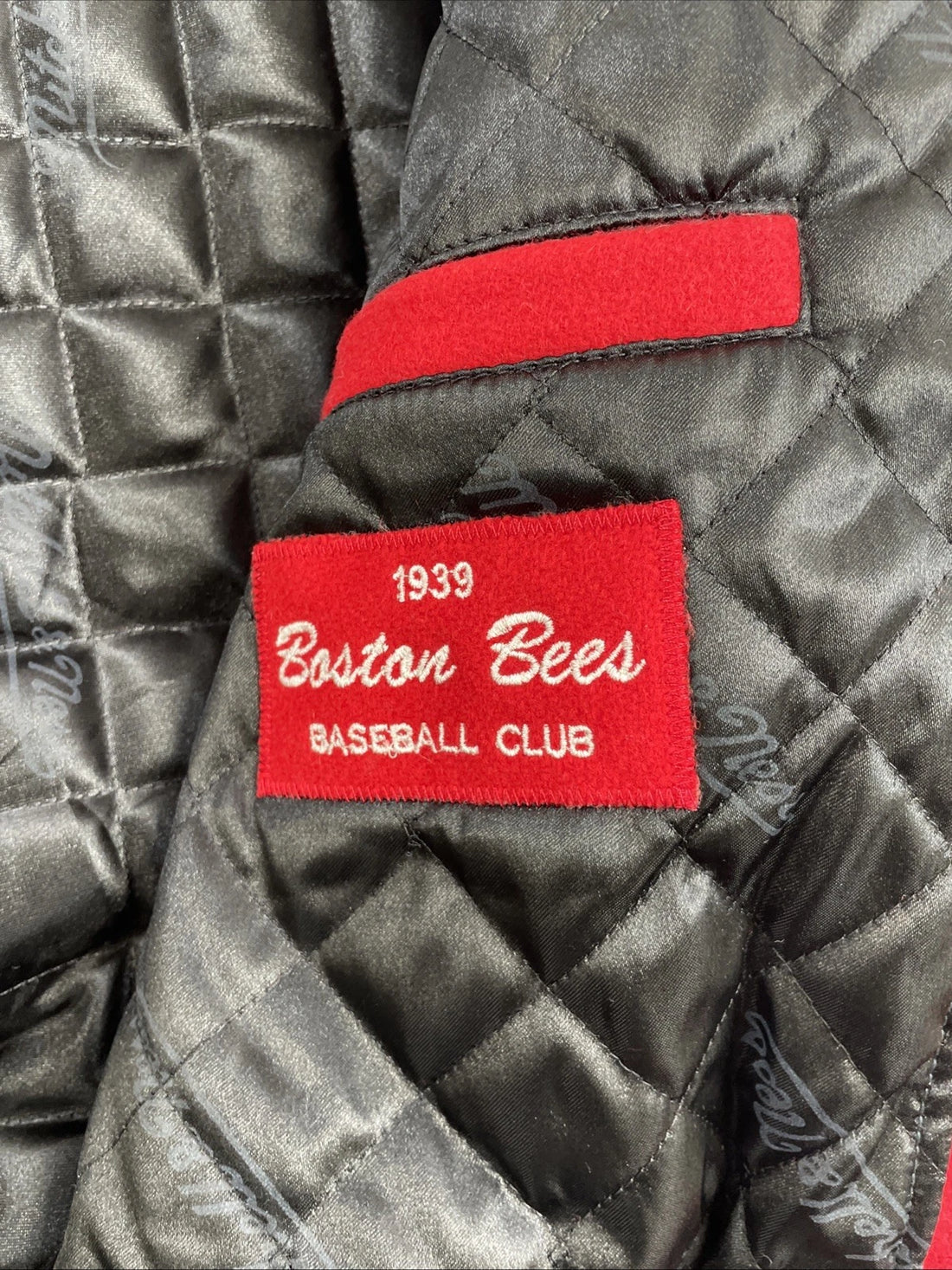 Boston Red Sox Mitchell & Ness Wool Varsity Jacket Size 56 MLB