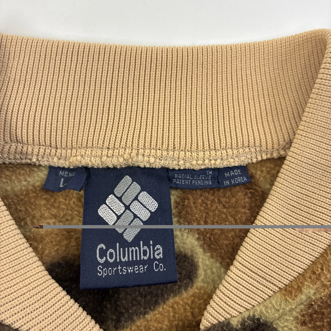 Vintage Columbia Duck Camo Fleece Jacket Size Large